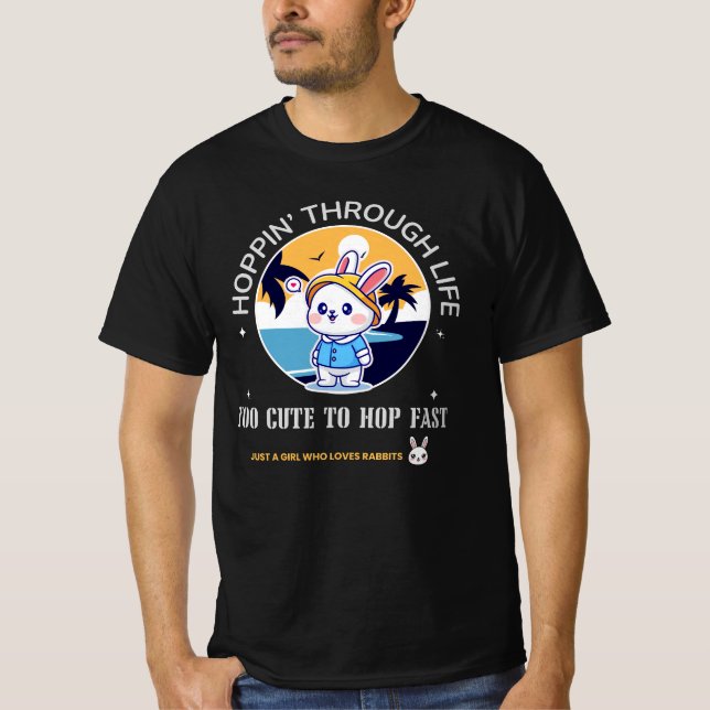 Camiseta Saltando a través de la vida (Anverso)