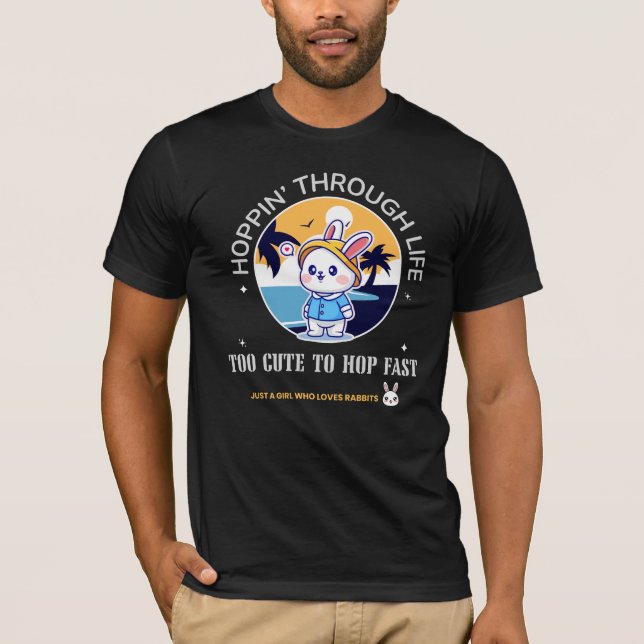 Camiseta Saltando a través de la vida (Anverso)
