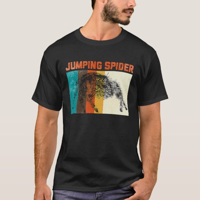 Camiseta Saltando animal de araña (Anverso)