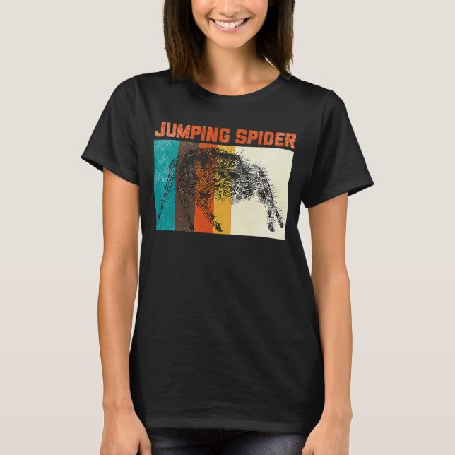 Camiseta Saltando animal de araña (Anverso)