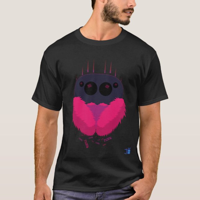 Camiseta Saltando araña (Anverso)