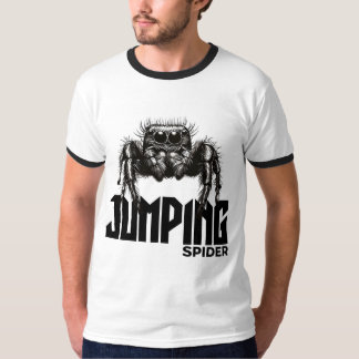 Camiseta Saltando el canto de araña masculino