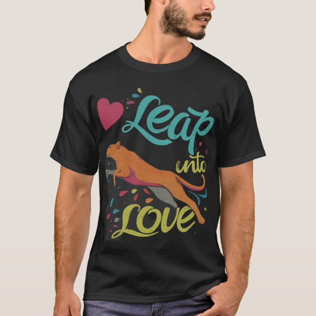 Camiseta Saltar al amor (Anverso)
