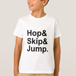 Camiseta Saltar Brincar   Actividad de modismo de corta dis