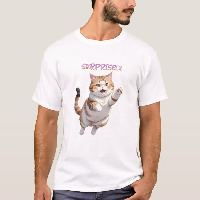 Camiseta Saltar gato (Anverso)