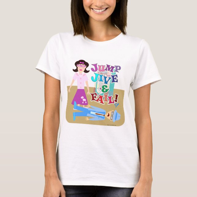 Camiseta Saltar Jive y Fail Goofy Swing Dancing Personaliza (Anverso)