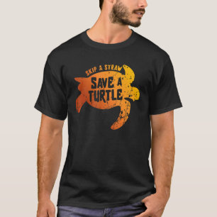Camiseta Saltar La Paja Salvar A Una Tortuga Del Planeta Oc