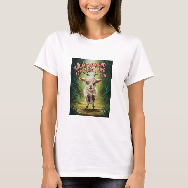 Camiseta Saltar por ahí es para lo que vivo (Anverso)