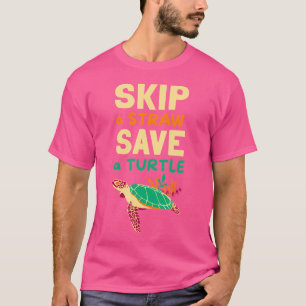 Camiseta Saltar Una Paja Salvar A Un Animal Reptile Tortuga