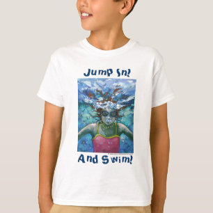 Camiseta Saltar y Nadar Bajo el Agua