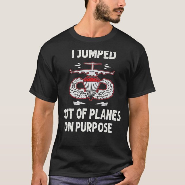 Camiseta Salté De Los Aviones A Propósito (Anverso)