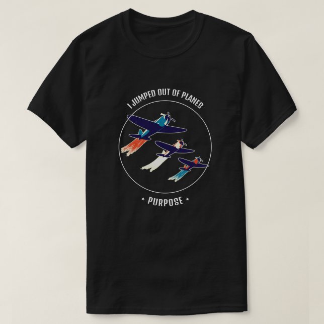 Camiseta Salté De Los Aviones A Propósito De Una Citación V (Diseño del anverso)