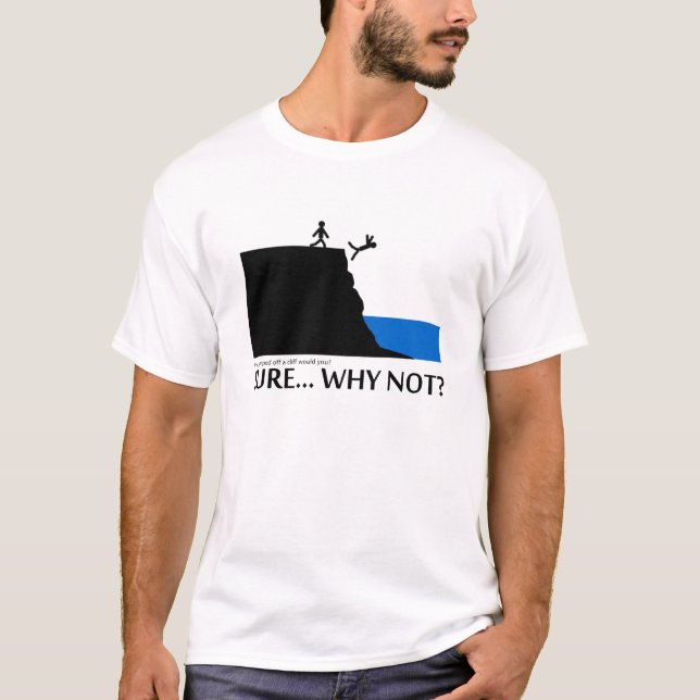 Camiseta Salte de un acantilado (Anverso)