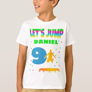Camiseta Saltemos a Trampoline Birthday Boy