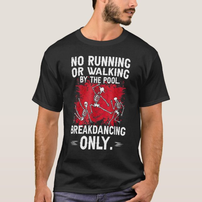 Camiseta Salto bailando sin correr o andando esqueleto Danc (Anverso)