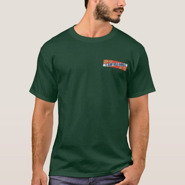 Camiseta Salto barriles salvajes (Anverso)
