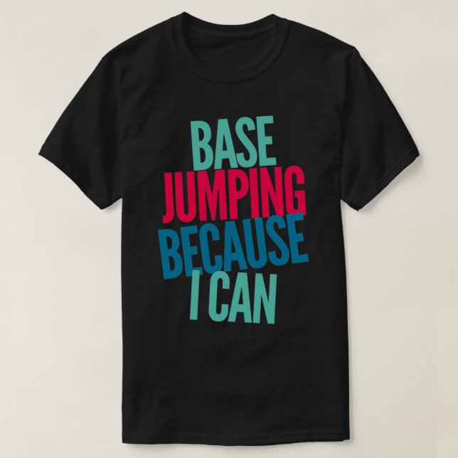 Camiseta Salto base porque puedo 1 (Diseño del anverso)