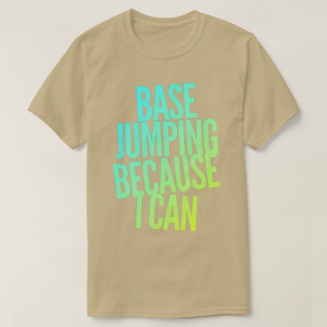 Camiseta Salto Base Porque Puedo 4 (Diseño del anverso)