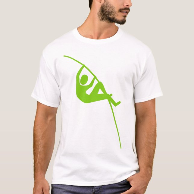 Camiseta Salto con Pértiga - Verde Martian (Anverso)