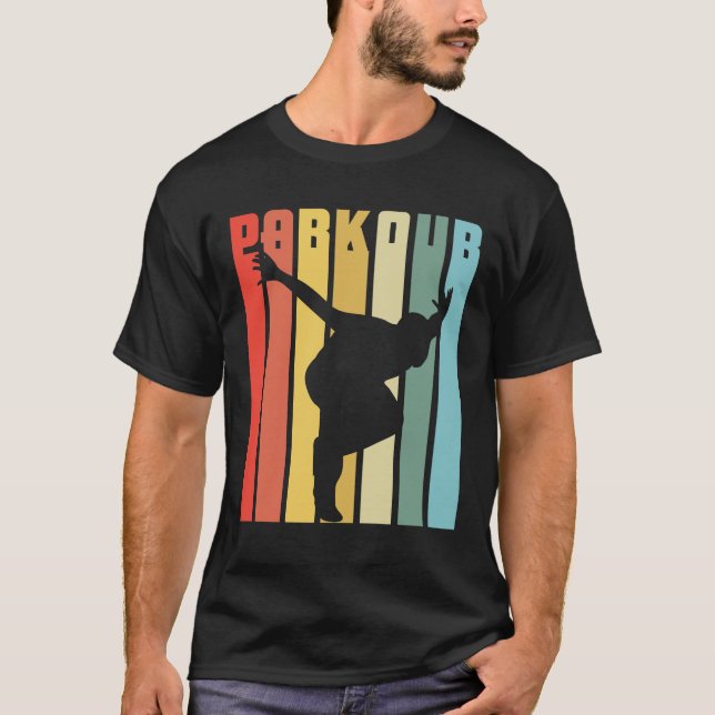 Camiseta Salto corriente libre de Parkour de la ciudad (Anverso)