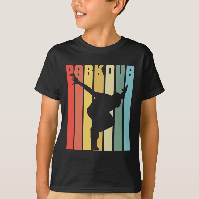 Camiseta Salto corriente libre de Parkour de la ciudad (Anverso)