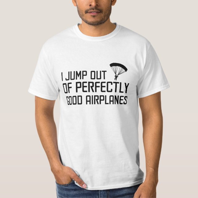Camiseta Salto de aeroplanos perfectamente buenos (Anverso)