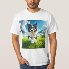 Camiseta Salto de Alegría: Border Collie en el Campo