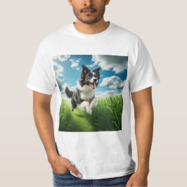Camiseta Salto de Alegría: Un Border Collie en Plena Acción