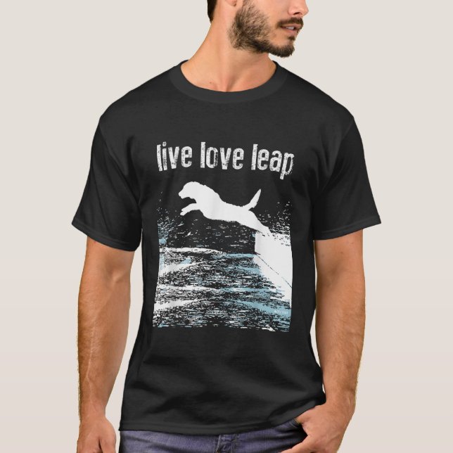 Camiseta Salto de Amor Vivo Agilidad Canina Deportes de Per (Anverso)