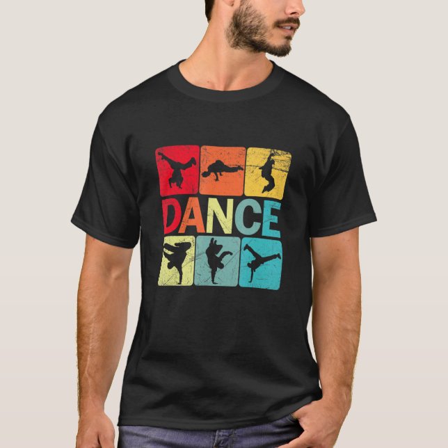 Camiseta Salto de baile B Boy Dance Breakdance Bailarina Hi (Anverso)