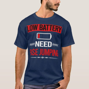 Camiseta Salto de base de batería baja