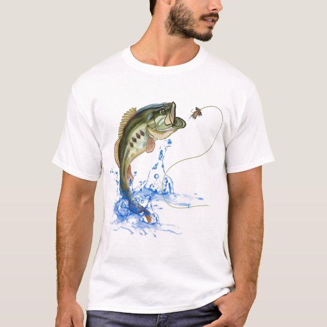 Camiseta Salto de Bass Fishing Lure (Anverso)