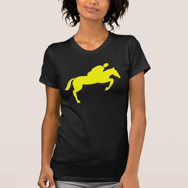 Camiseta Salto de caballo - Amarillo (Anverso)