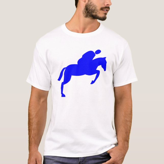 Camiseta Salto de caballo - Azul (Anverso)