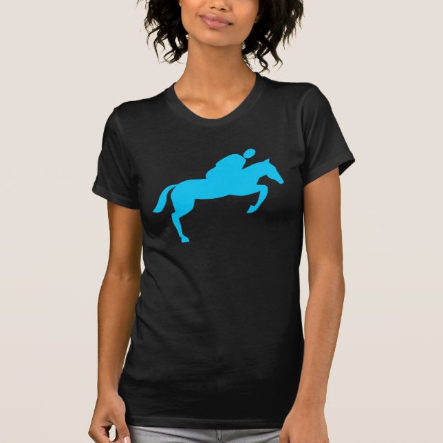 Camiseta Salto de caballo - Azul cielo (Anverso)