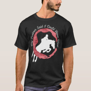 Camiseta Salto de caballo de eventing por vino