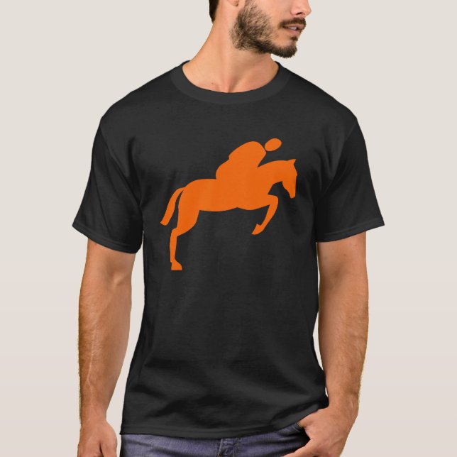 Camiseta Salto de Caballo - Naranja (Anverso)