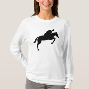 Camiseta Salto de caballo - Negro