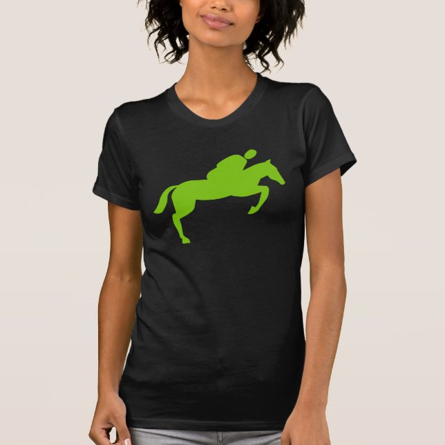 Camiseta Salto de caballo - Verde marciano (Anverso)