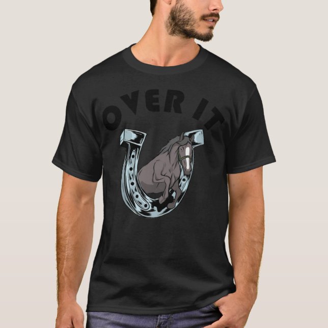 Camiseta Salto de caballos apostando a caballo (Anverso)