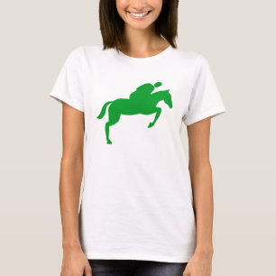 Camiseta Salto de caballos - Verde de hierba