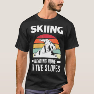 Camiseta Salto De Esquí A Las Pistas De Esquí