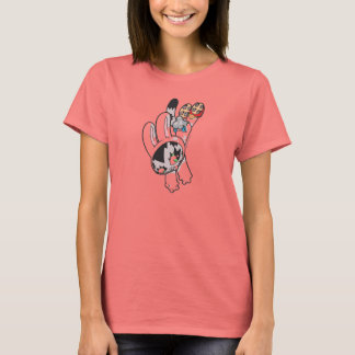 Camiseta Salto de Gatito Conejo