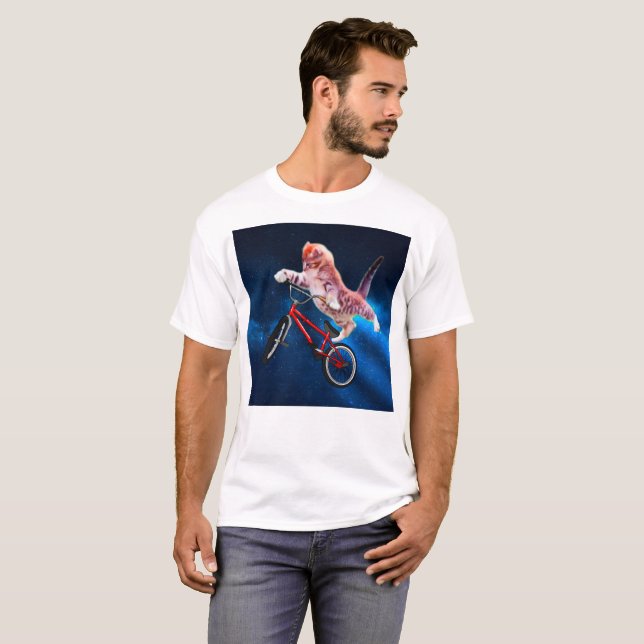 Camiseta Salto de gato en bicicleta (Anverso completo)