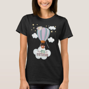 Camiseta Salto de grupo familiar de natalidad con globo de