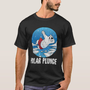 Camiseta Salto de hielo Polar Plunge divertido Oso polar Ba