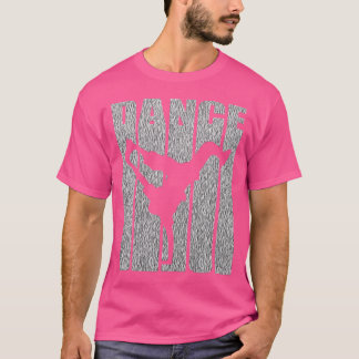 Camiseta Salto de Hip Hop Dance Shirt Silhouette Gift B