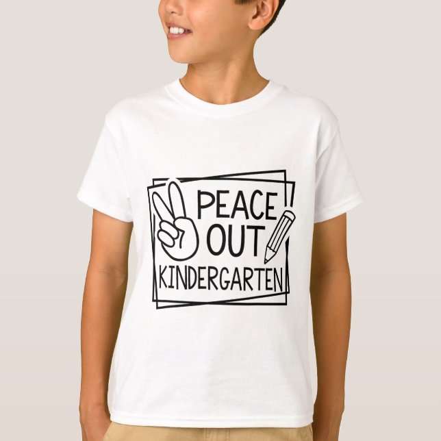 Camiseta Salto De Jardín De Niños El Último Día De Escolar (Anverso)