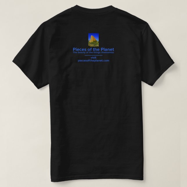 Camiseta Salto de la belleza del arte de la sombra (Reverso del diseño)
