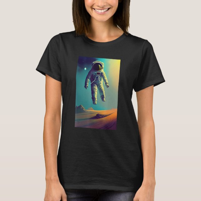Camiseta Salto de la Galaxia del Astronauta Espacial Univer (Anverso)